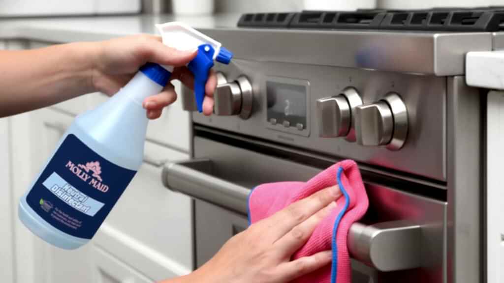 Green cleaning product used in MOLLY MAID green cleaning practices